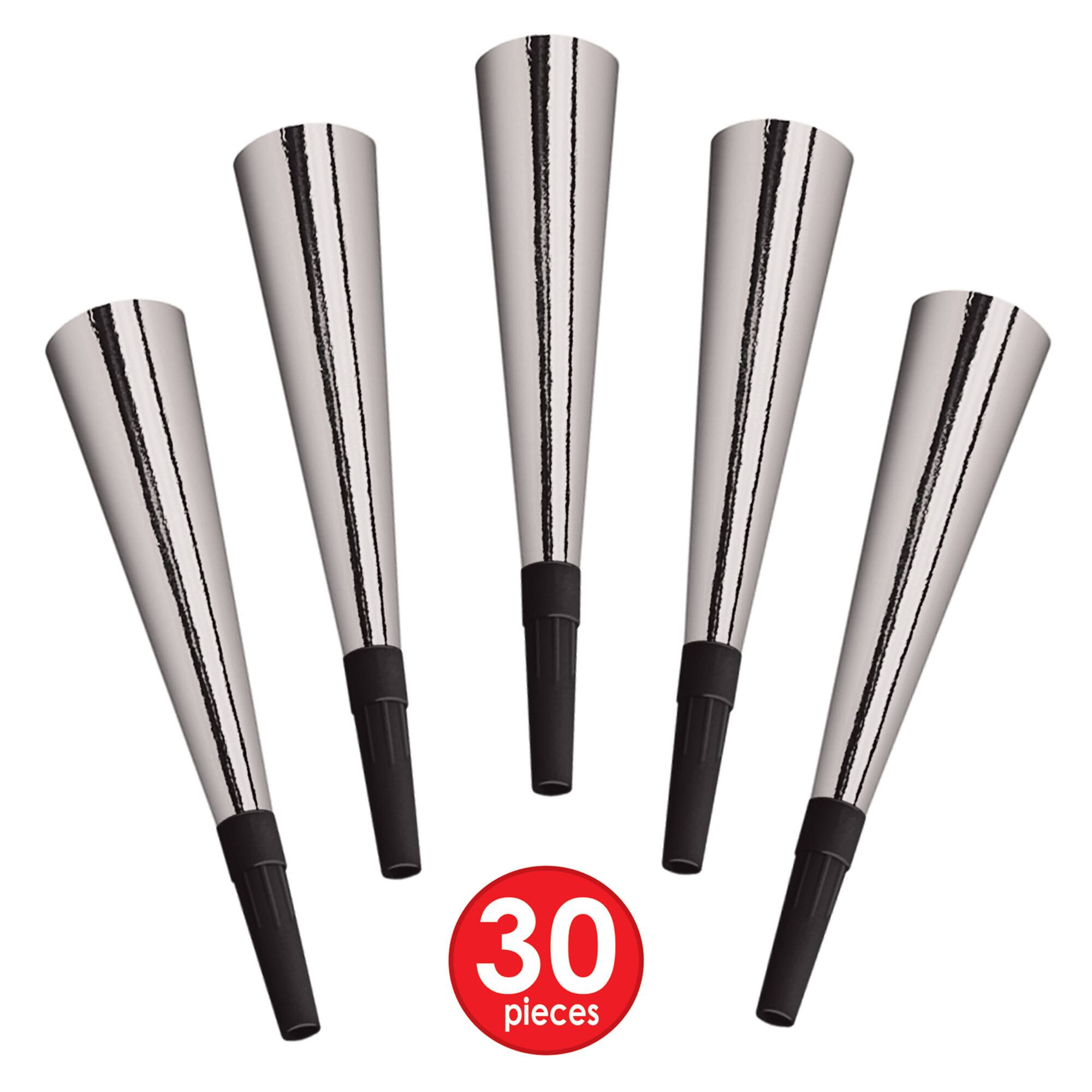 Beistle Black & Silver New Year Entertainer Party Favor Kit for 50